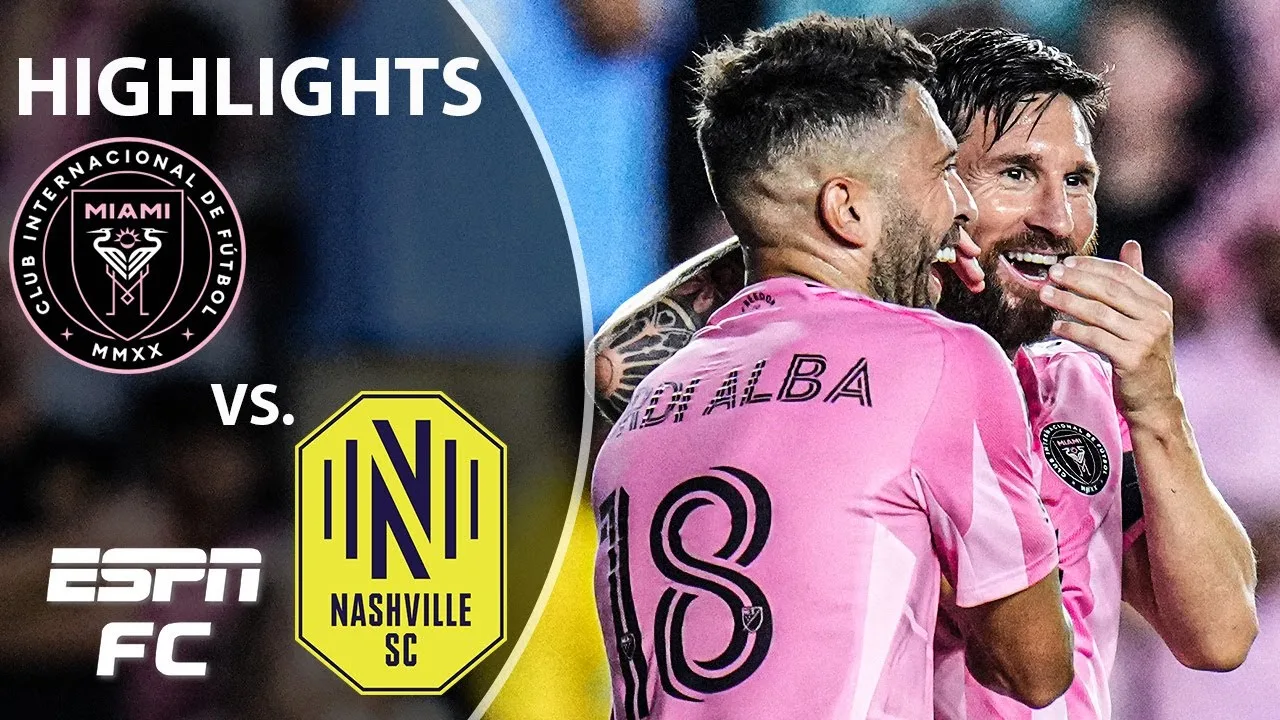 MESSI NE PEUT PAS ARRÊTER DE MARQUER DES ACCOLALES 😱 Inter Miami contre Nashville SC | Faits saillants de la MLS | ESPN FC
