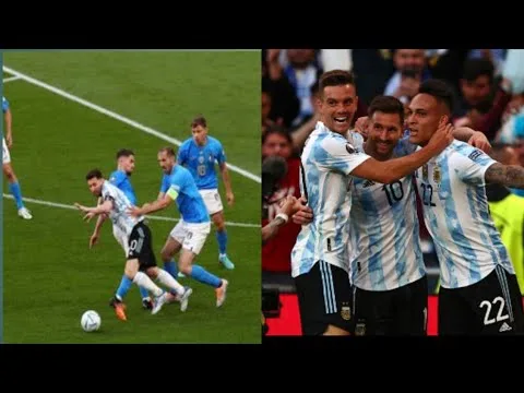 Leo Messi vs Italy // Finalissim 2022 Webley Stadium