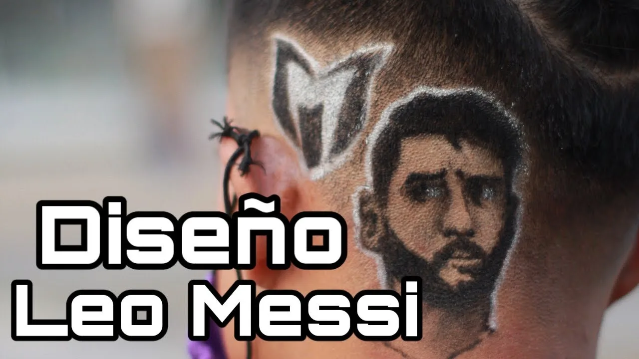Leo Messi en diseño barber / el mejor jugador del mundo