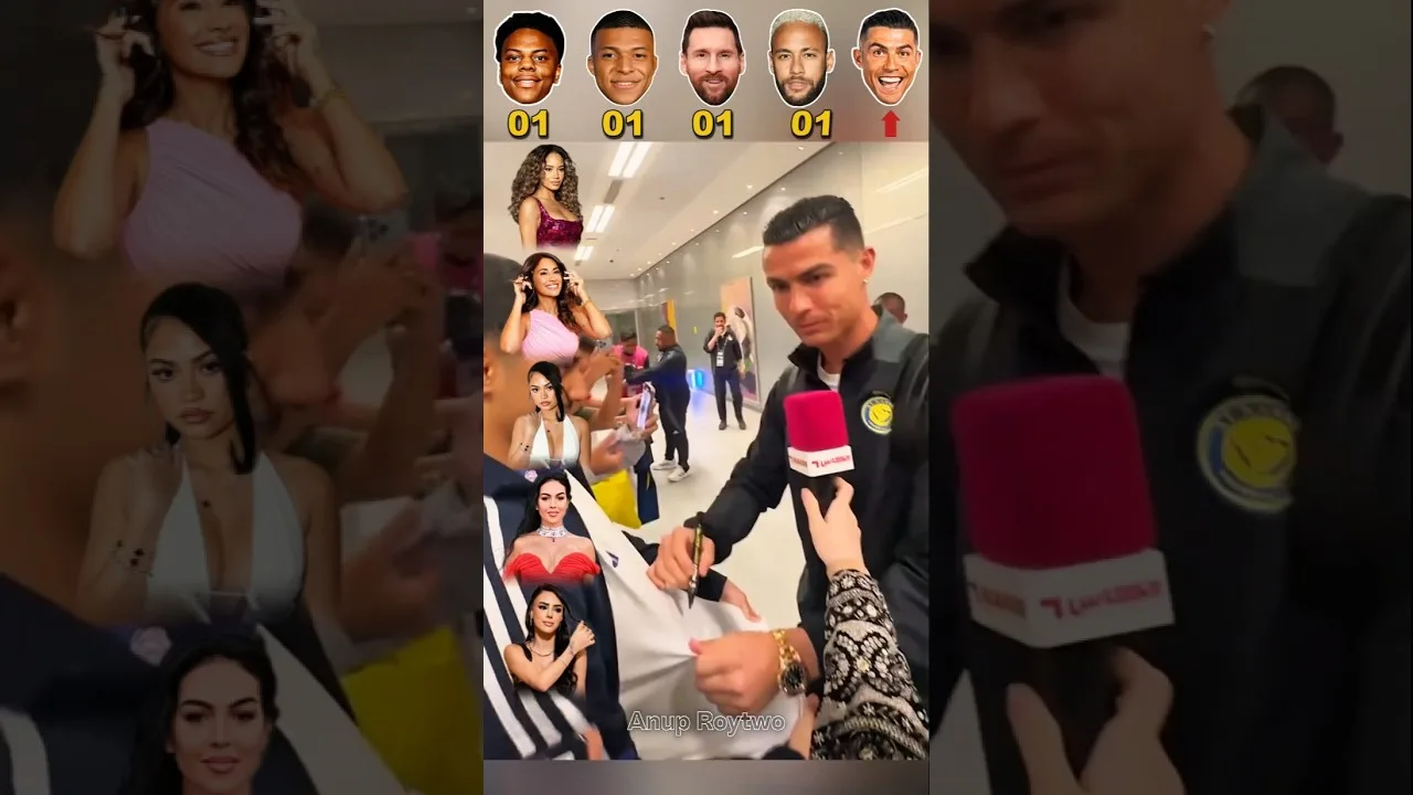 Neymar Jr, Ishowspeed, Leo Messi, Cristiano Ronaldo, Mbappe 😯🔥 #footballShorts #football