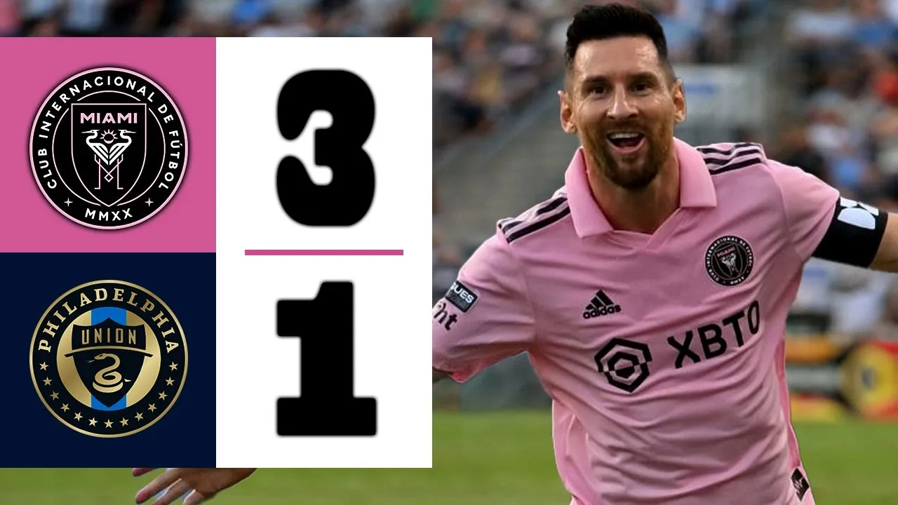 LIONEL MESSI NE PEUT PAS ARRÊTER DE MARQUER DES BUTS | Inter Miami contre Philadelphie 3-1 | Faits saillants et objectifs 2024