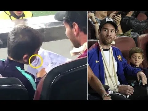 Lionel Messi's receives drawing from son that turns out