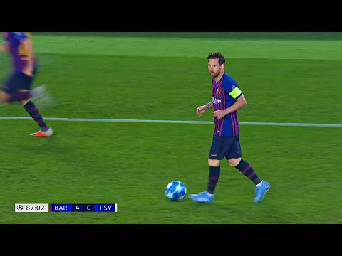 Lionel Messi vs PSV (Home) UCL 2018-19 HD 1080i