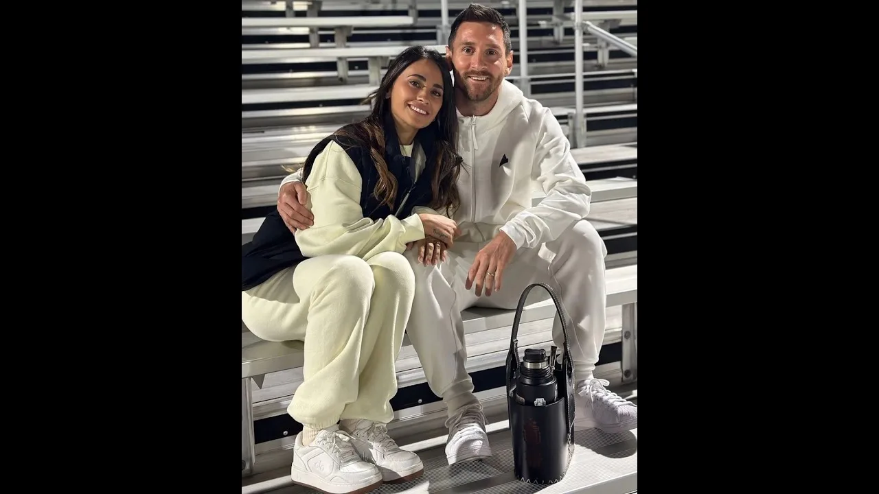 leo messi with wife antonella roccuzzo ❤️🍓 2024 #football