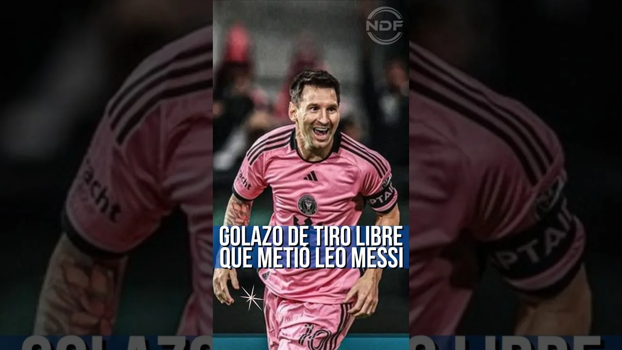 Le but franc que Leo Messi a mis contre Philadelphie 😱