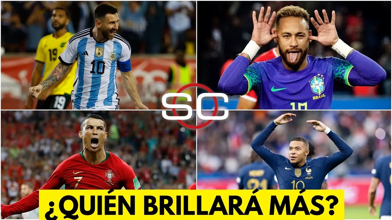 LIONEL MESSI, CRISTIANO RONALDO, MBAPPÉ, NEYMAR, ¿Cómo les