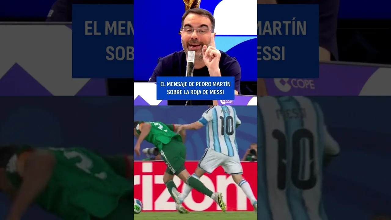 Pedro Martín ne voit pas de carton rouge à l’entrée de Leo Messi | Coupe du monde 2026