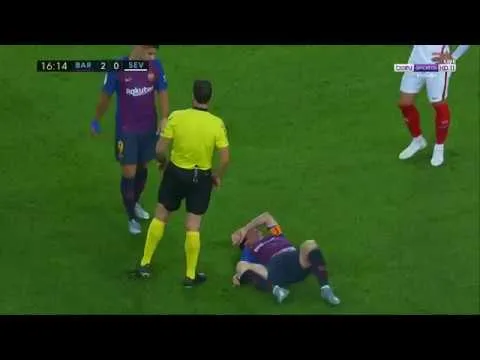 Lionel Messi Injury – Barcelona vs Sevilla 20/10/2018