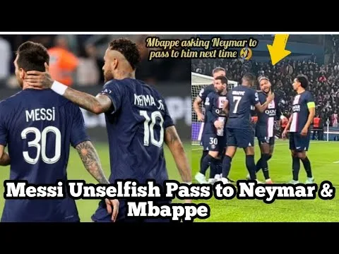 Messi unselfishness assist to Neymar as Leo Messi Score 2