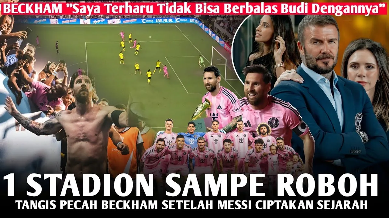 Le cri le plus brisé et le plus émouvant de Beckham de l’histoire pour Lionel Messi 😱 Voici la réaction choquante des médias