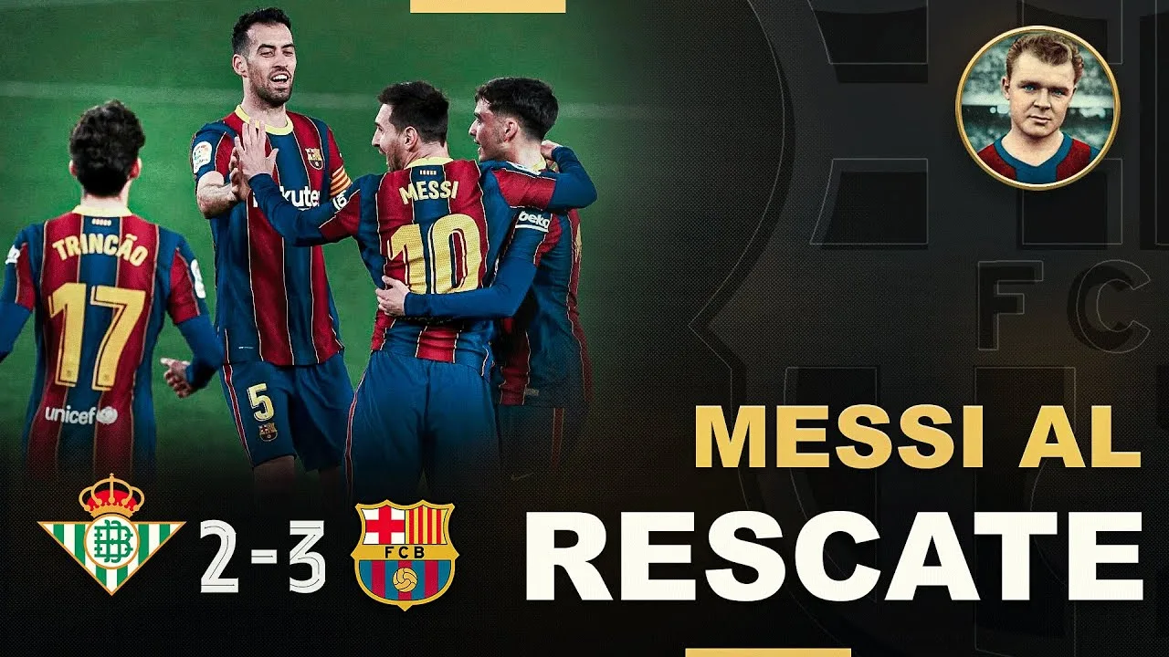 🚨 Betis 2-3 Barça🚨 LEO MESSI al RESCATE 💪