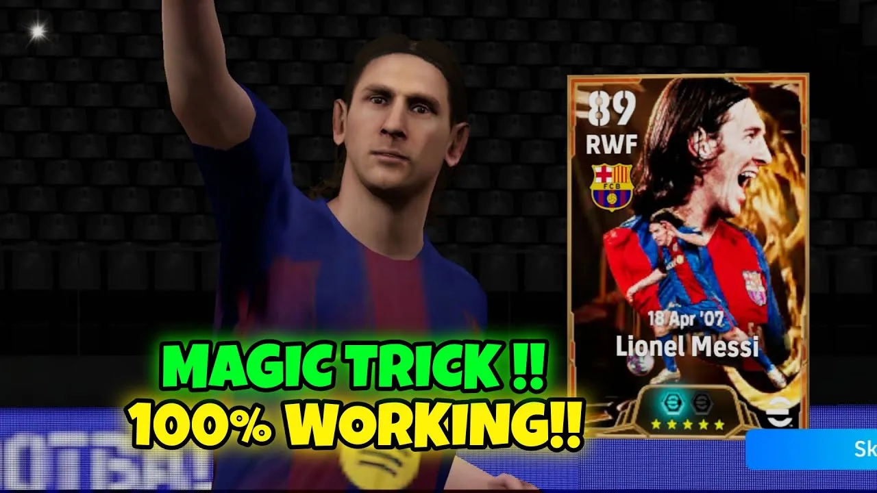 Astuce 100% fonctionnelle pour obtenir une note de 110 pour Leo Messi dans eFootball 2016 Mobile | Messi 100% Astuce🔥🤩
