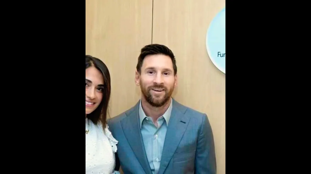 leonel Messi  & antonella roccuzzo 💗❤️ love #shorts 💕