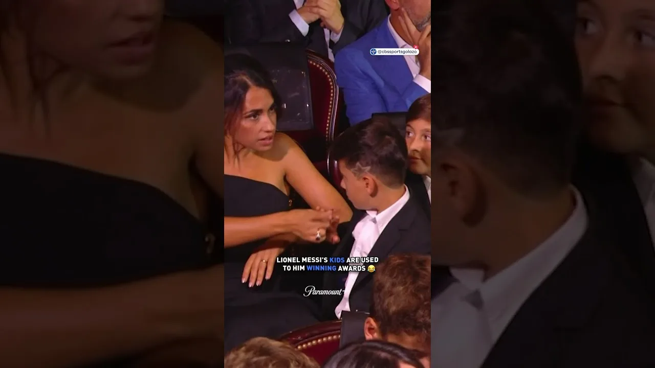 Les enfants de Lionel Messi en ont eu marre de son discours de remerciement ! 😂