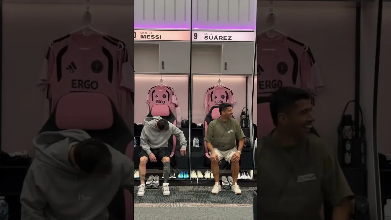 L’incroyable réaction de Leo Messi en voyant le nouveau vestiaire 😱 #leomessi #messi #intermiami #lionel