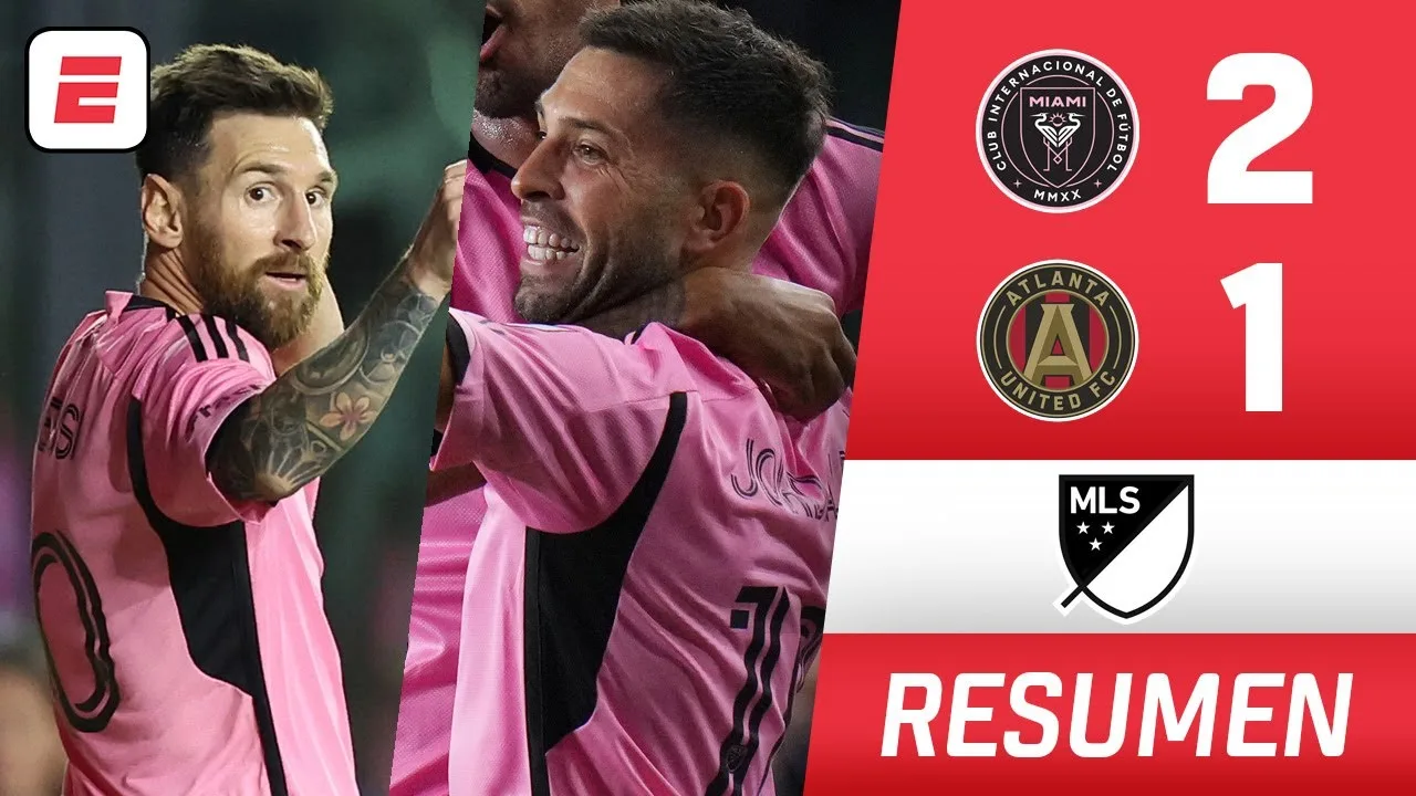 L’INTER MIAMI a gagné 2-1 contre ATLANTA UNITED avec la combinaison de MESSI et JORDI ALBA | MLS | Résumé