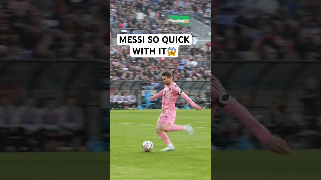 Messi TOO QUICK for ‘em💨😱