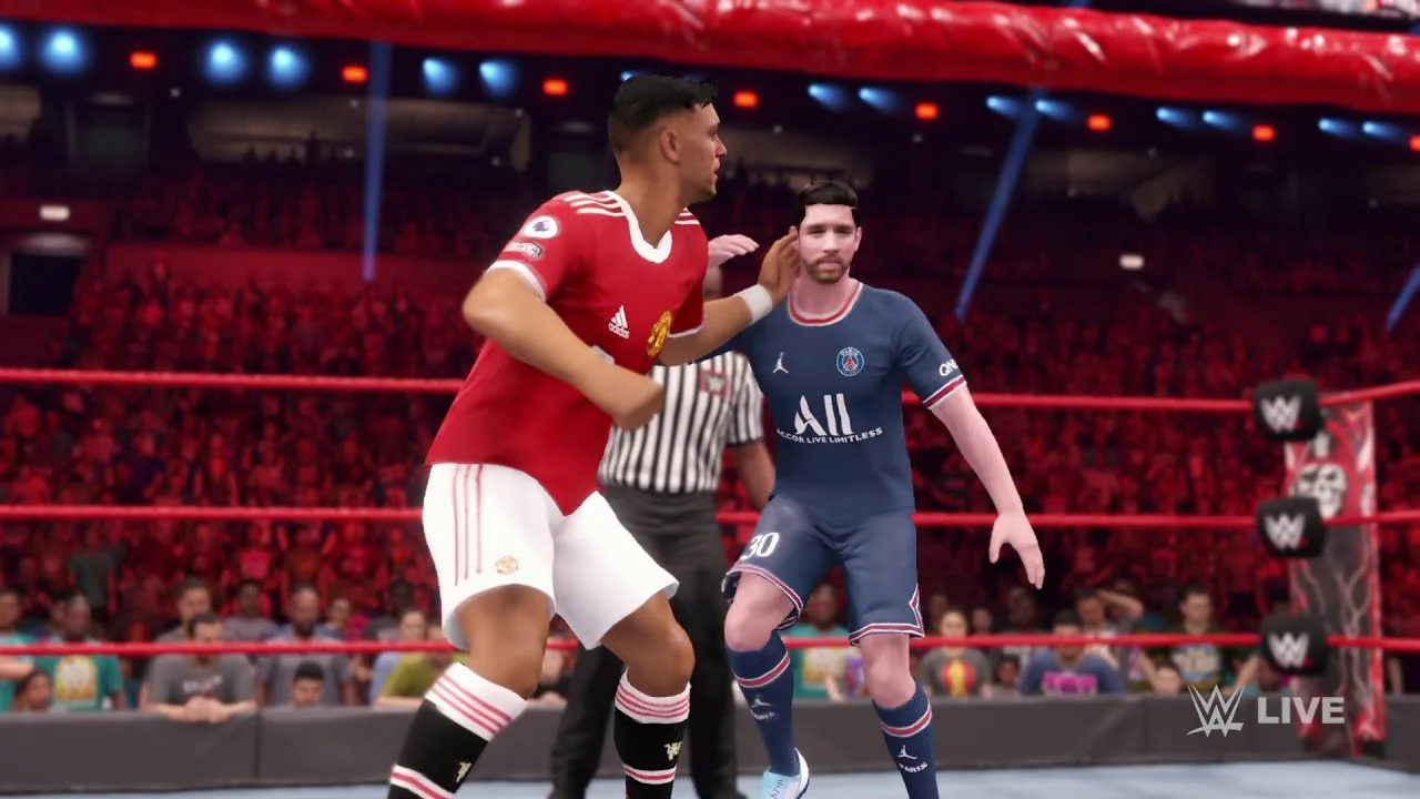 Cristiano Ronaldo vs Leo Messi – WWE 2K22