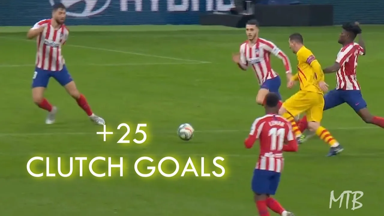 Lionel Messi ● +25 CLUTCH Late Minute Goals ● With