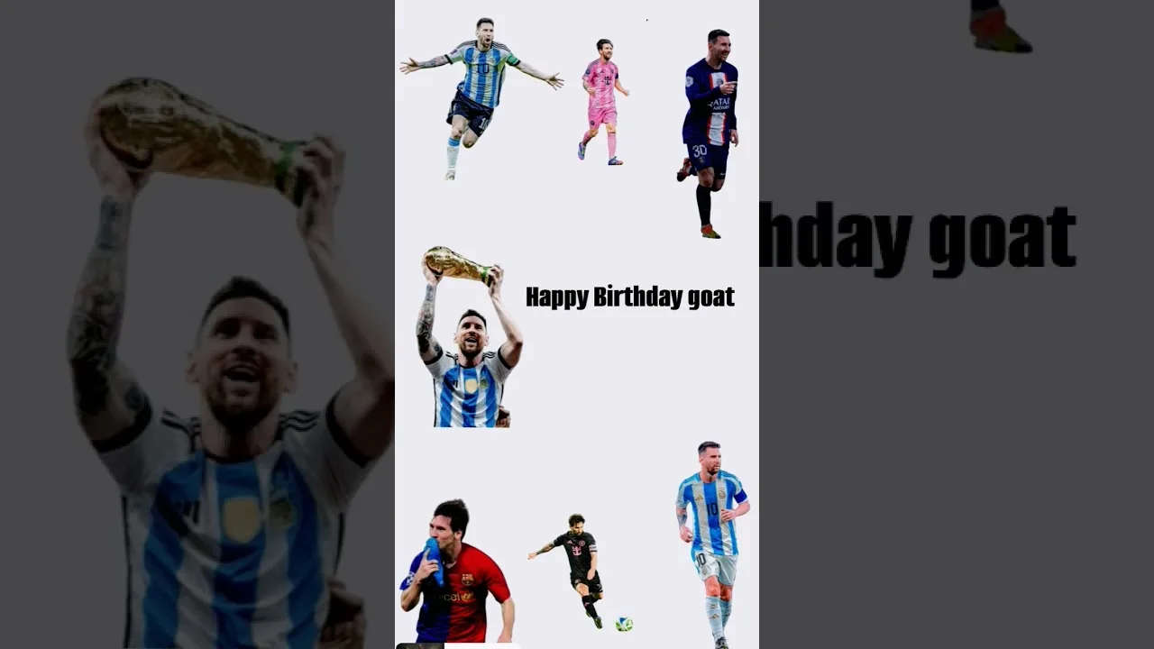 Happy Birthday Goat Leo messi fo 39 years Like Subscribe please #messi #leo