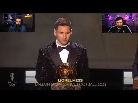 IBAI reacciona a MESSI ganador del Balón de Oro 2021