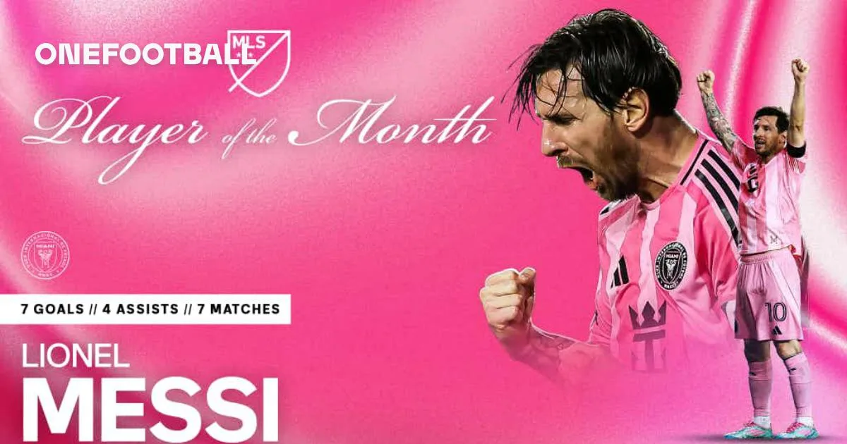 Lionel Messi d’Inter Miami CF nommé Player du mois MLS