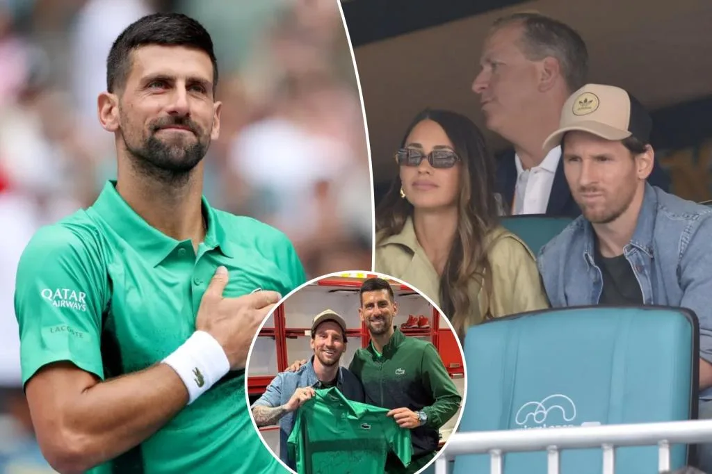 Novak Djokovic a ressenti la «pression» de jouer devant Lionel Messi