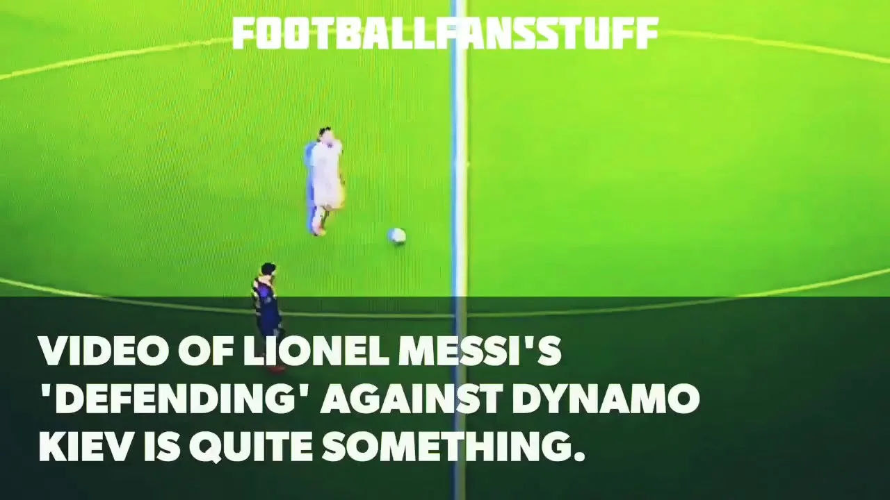 Video went viral Of Lionel Messi's 'Defending'
