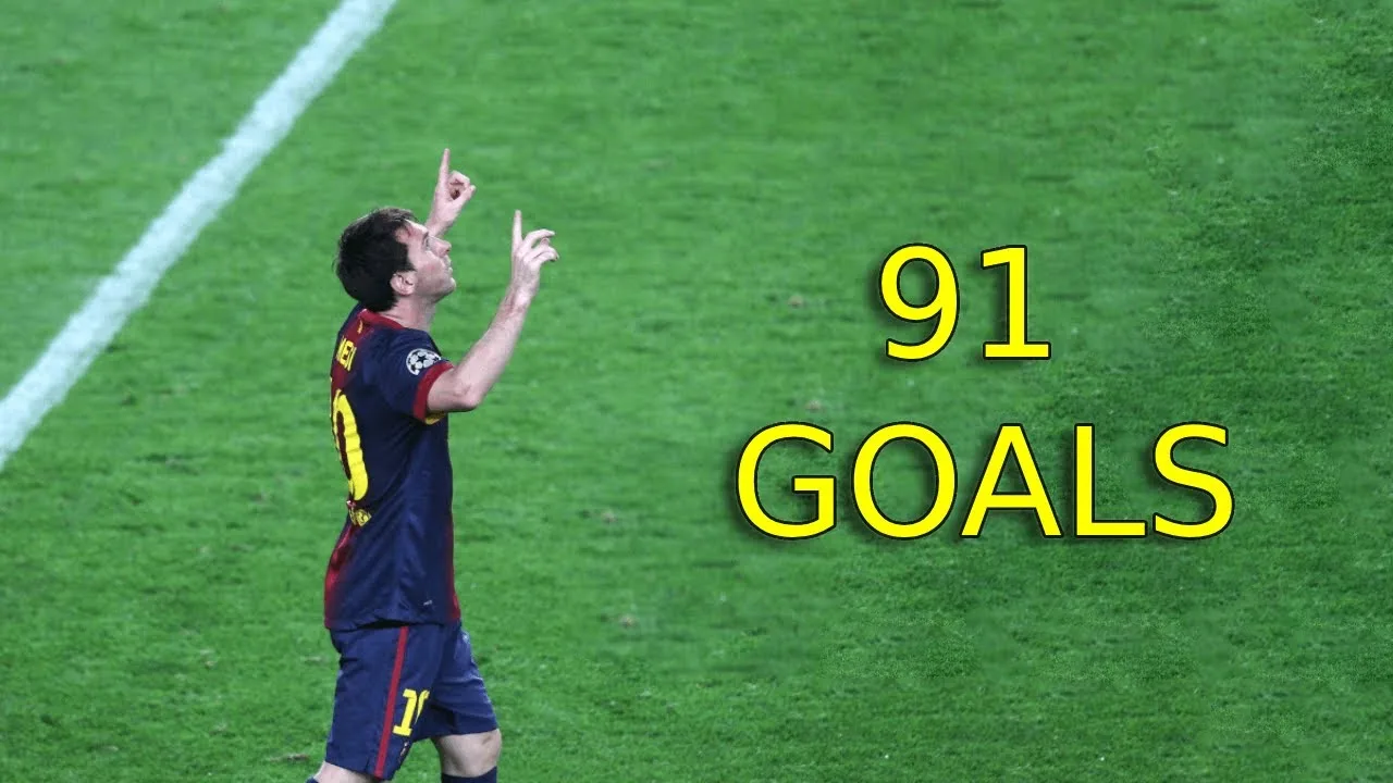 Lionel Messi – les 91 buts en 2012