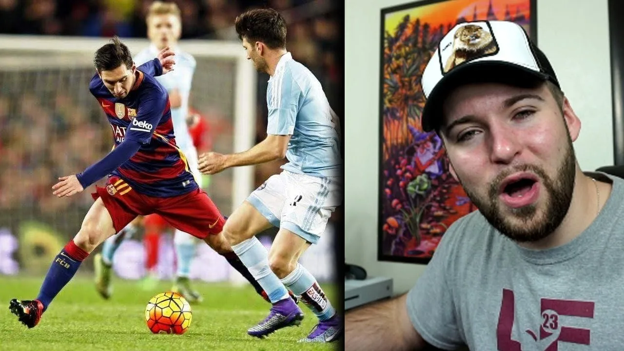 NFL Fan Reacts To 20 LIONEL MESSI DRIBBLES THAT SHOCKED THE