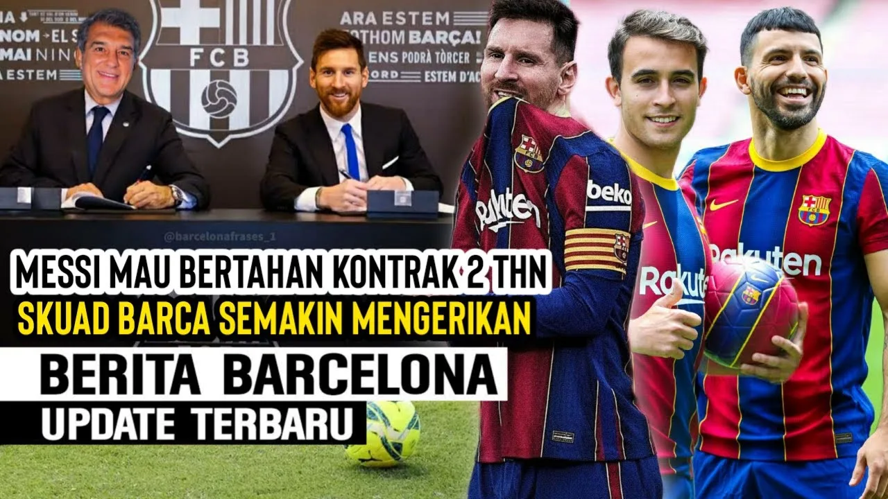 Lionel Messi Mau Bertahan  Kontrak 2 Tahun  Skuad Barca