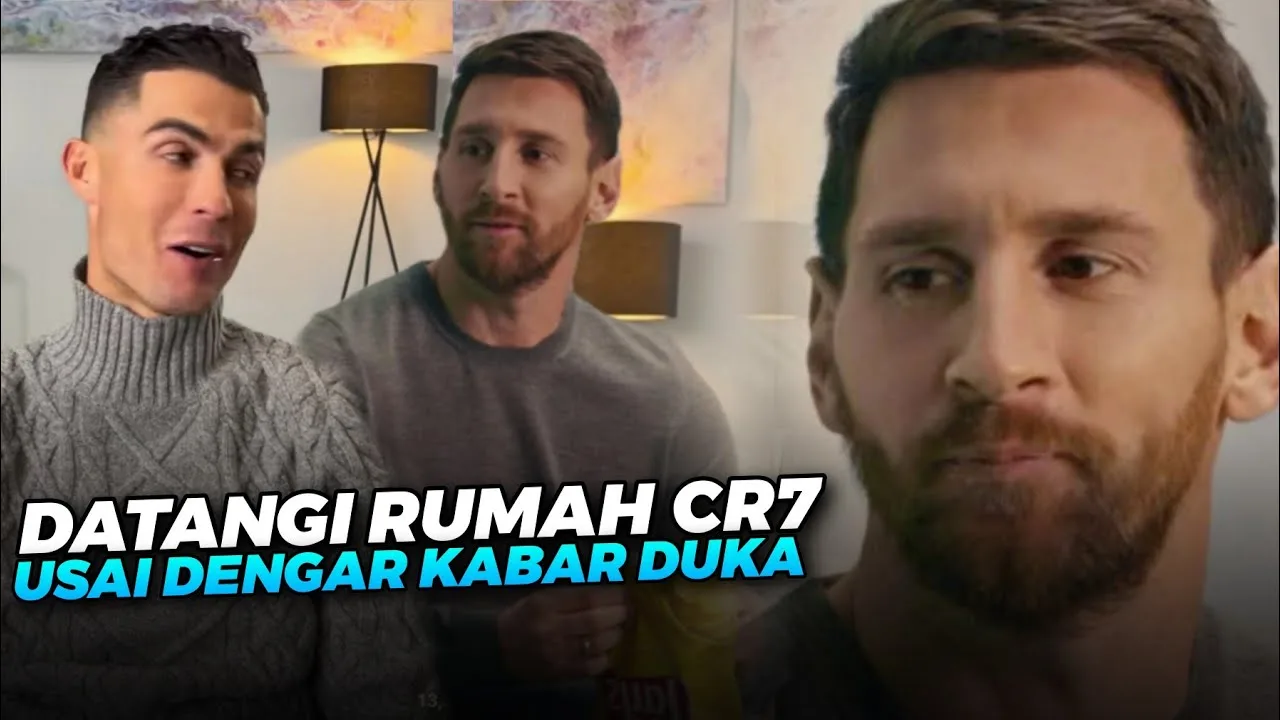 MESSI IKUT BERDUKA  Momen Langka Leo Messi Beri Semangat