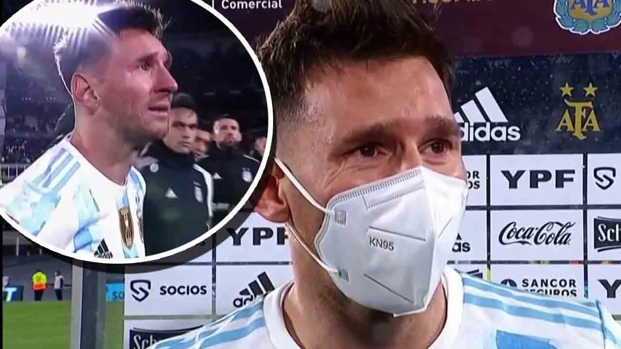 ENTRE LAGRIMAS ESTAS FUERON LAS PALABRAS DE LIONEL MESSI