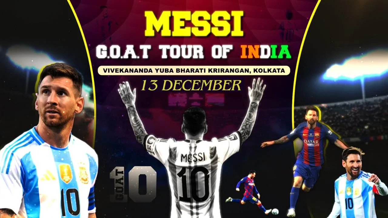 EN DIRECT – Lionel Messi GOAT Tour de l’INDE 2025 | Vivekananda Yuba Bharati Krirangan, Calcutta