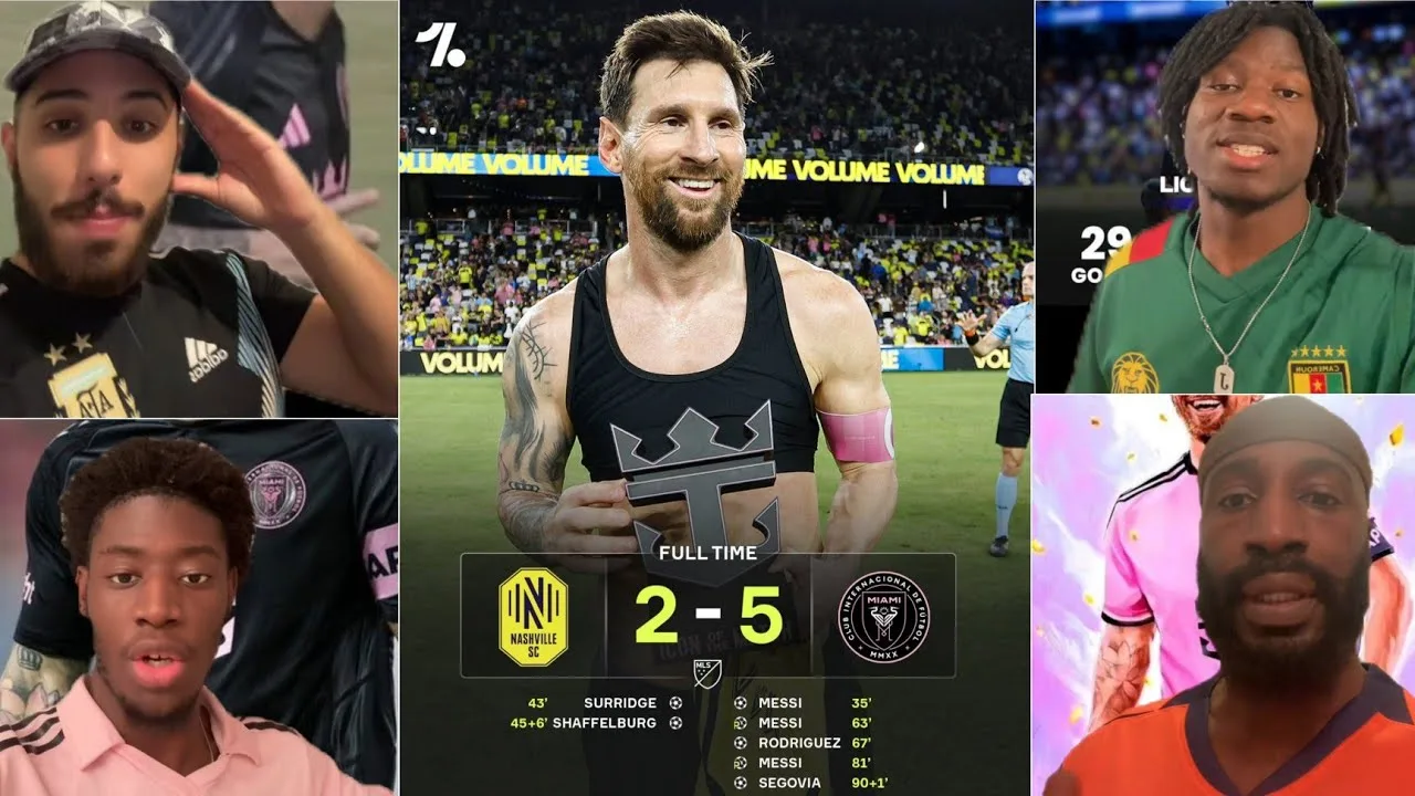🚨 😱 triplé de Leo Messi 🔥 Inter Miami s’impose face a Nashville SC 5-2