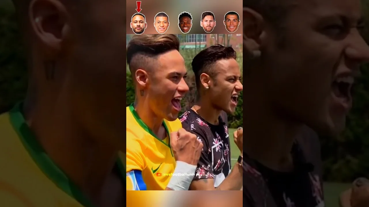 Neymar Jr, Kylian Mbappe, Vinicius, Lionel Messi, Cristiano Ronaldo #football #FootballShorts