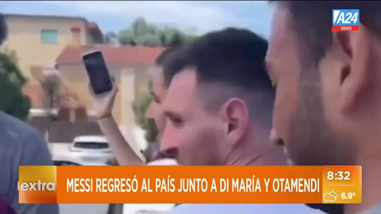 ⚽  Leo Messi llegó a Rosario