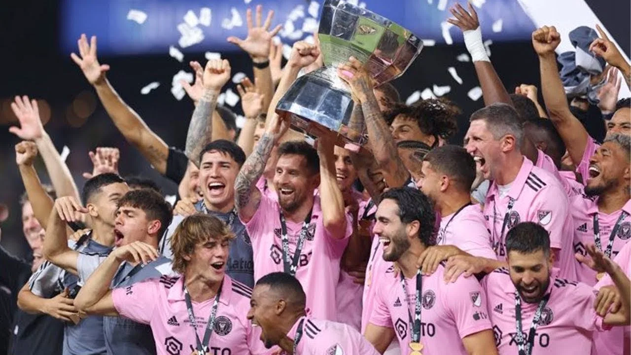 Messi wins the First Trophy For Miami