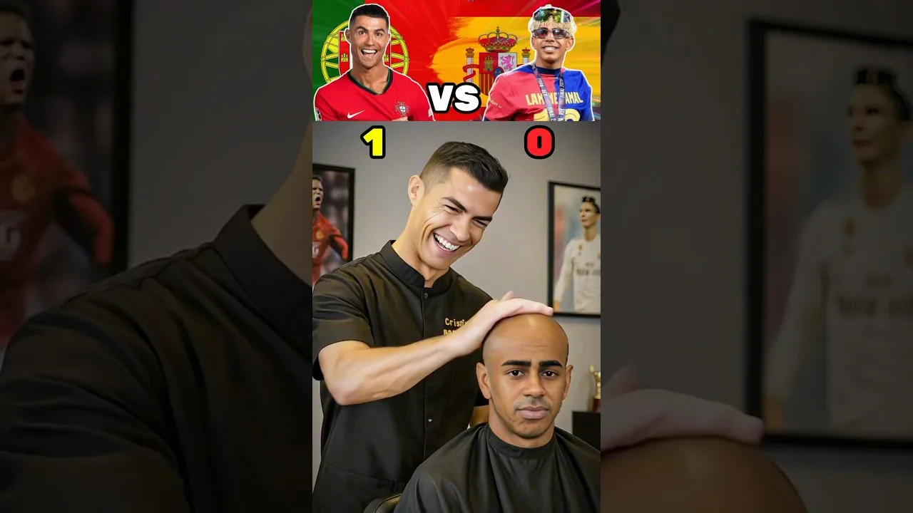 Ronaldo vs Lamine Yamal vs Messi Haircut
