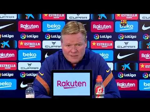 Ronald Koeman defends Leo Messi's in press conference.