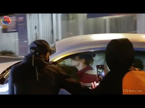 Barcelona fans surround Griezmann's car and demand