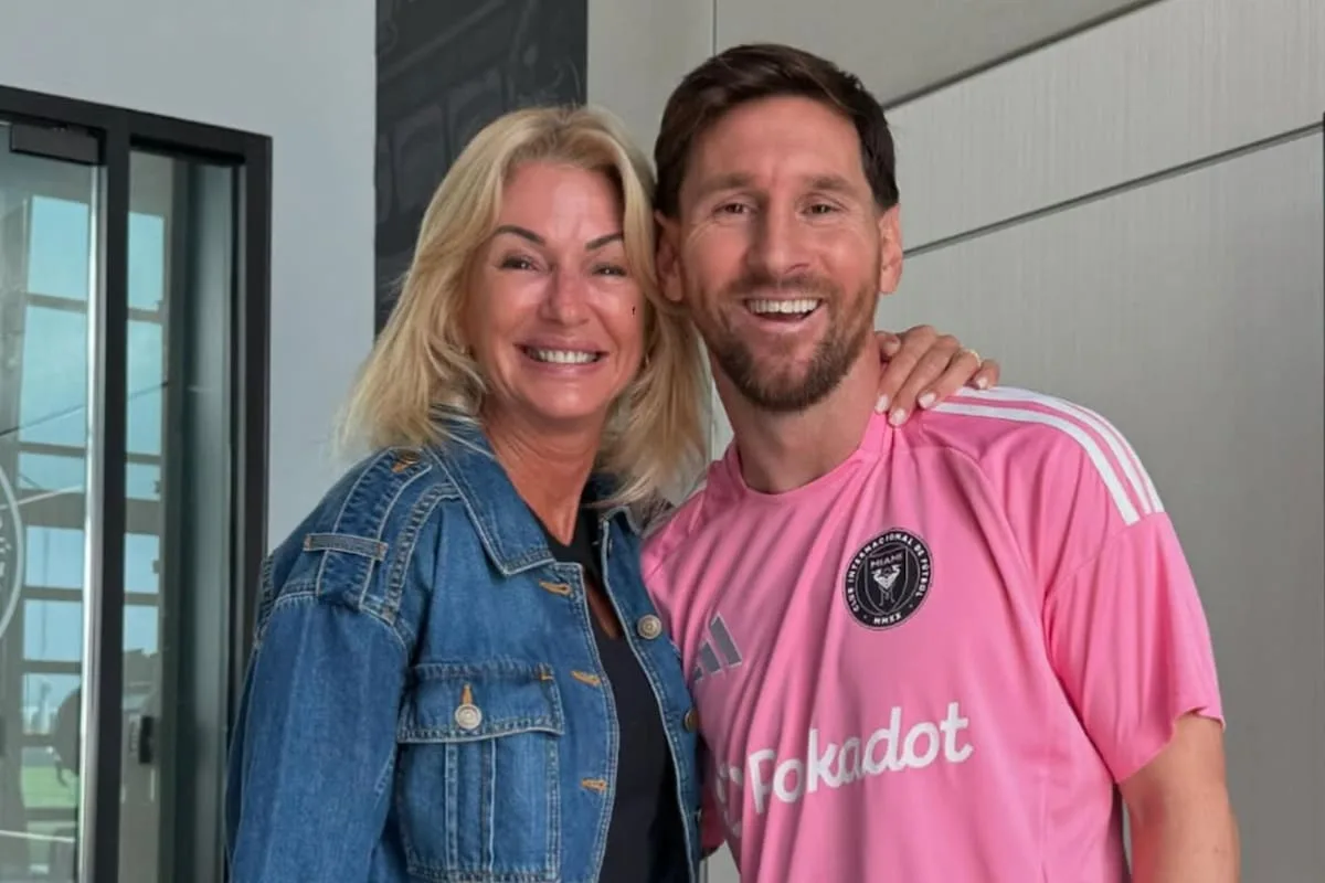 Les photos de la rencontre inattendue entre Yanina Latorre et Lionel Messi à Miami