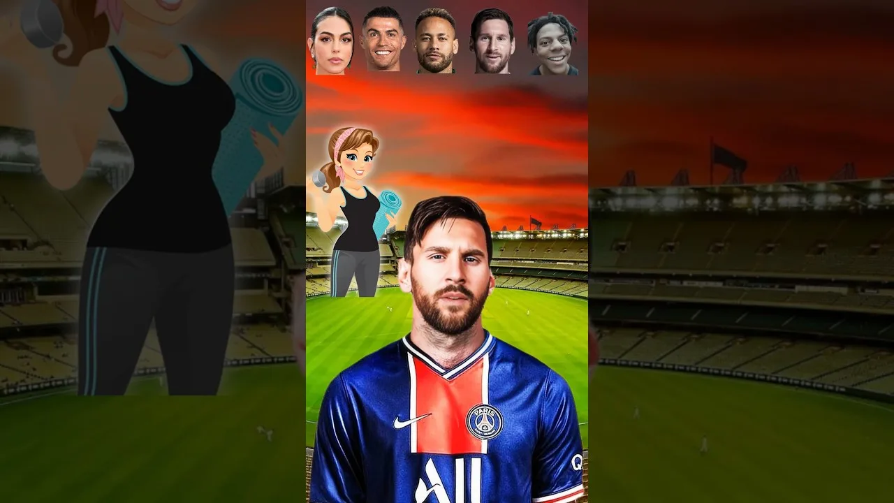 Leo Messi🧛 contre Ronaldo🏃 contre Neymar🙍 contre Georgina💃 contre I Speed⚽ #entertainment #football #soccerplayer