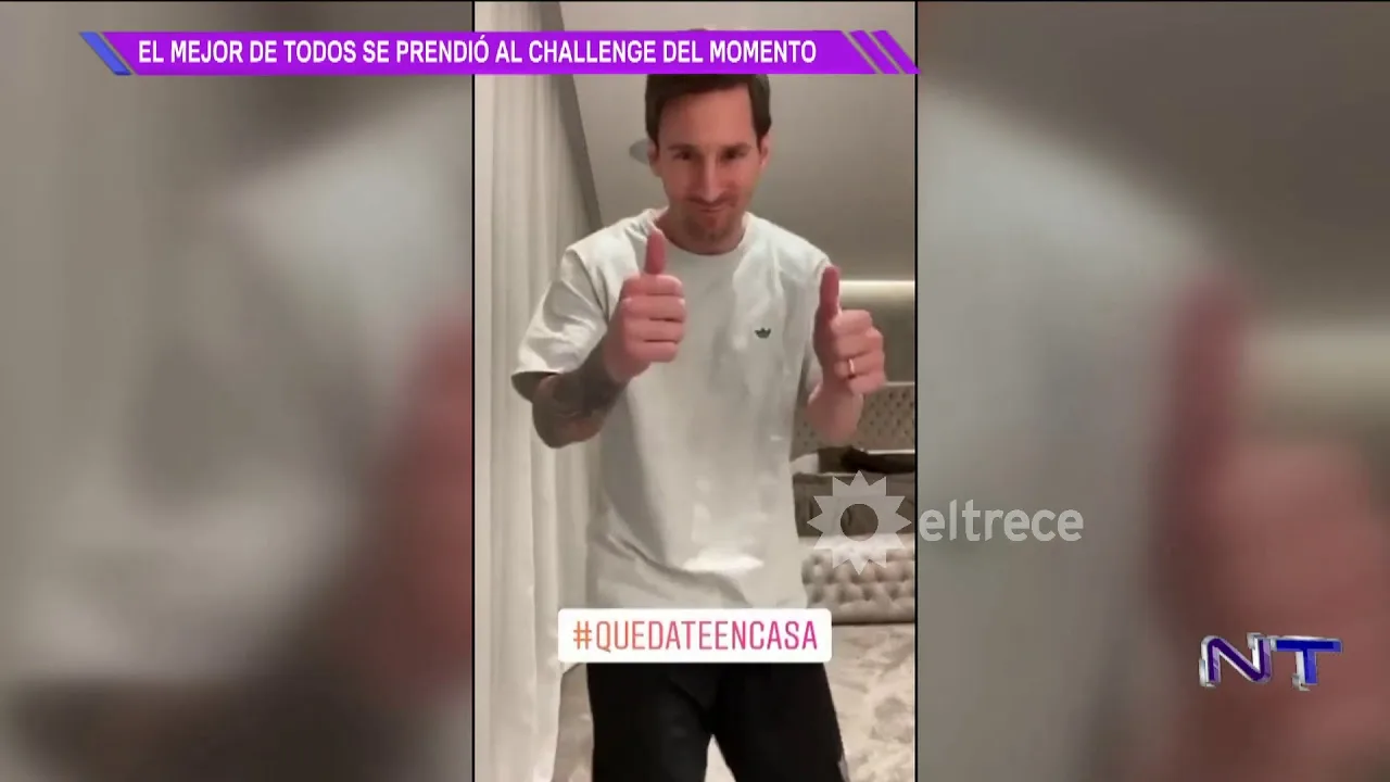 Lionel Messi se sumó al #10ToquesChallenge y aportó su magia