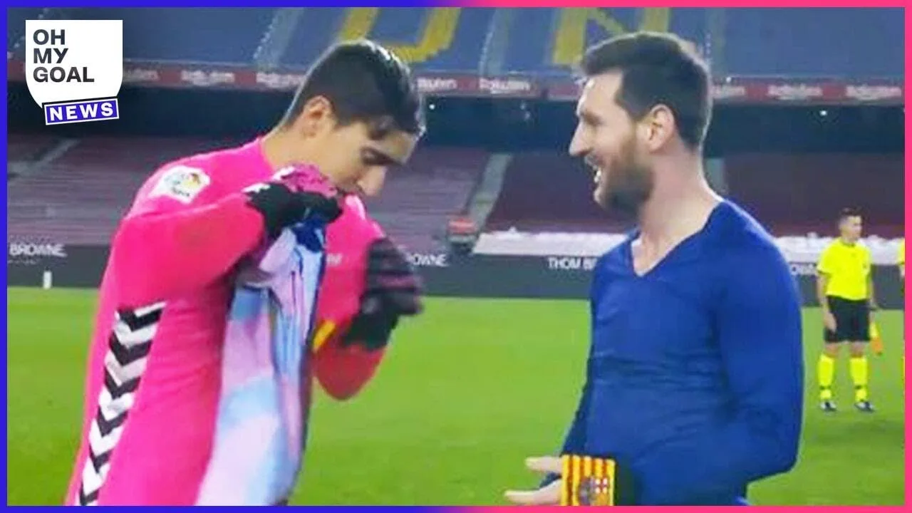 Lionel Messi demande le maillot du gardien d'Elche et le