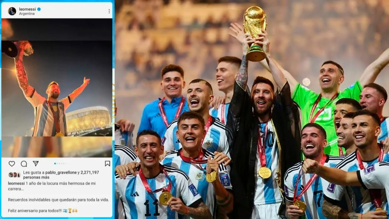 « LA LOCURA MÁS HERMOSA », EL MENSAJE DE MESSI EN EL