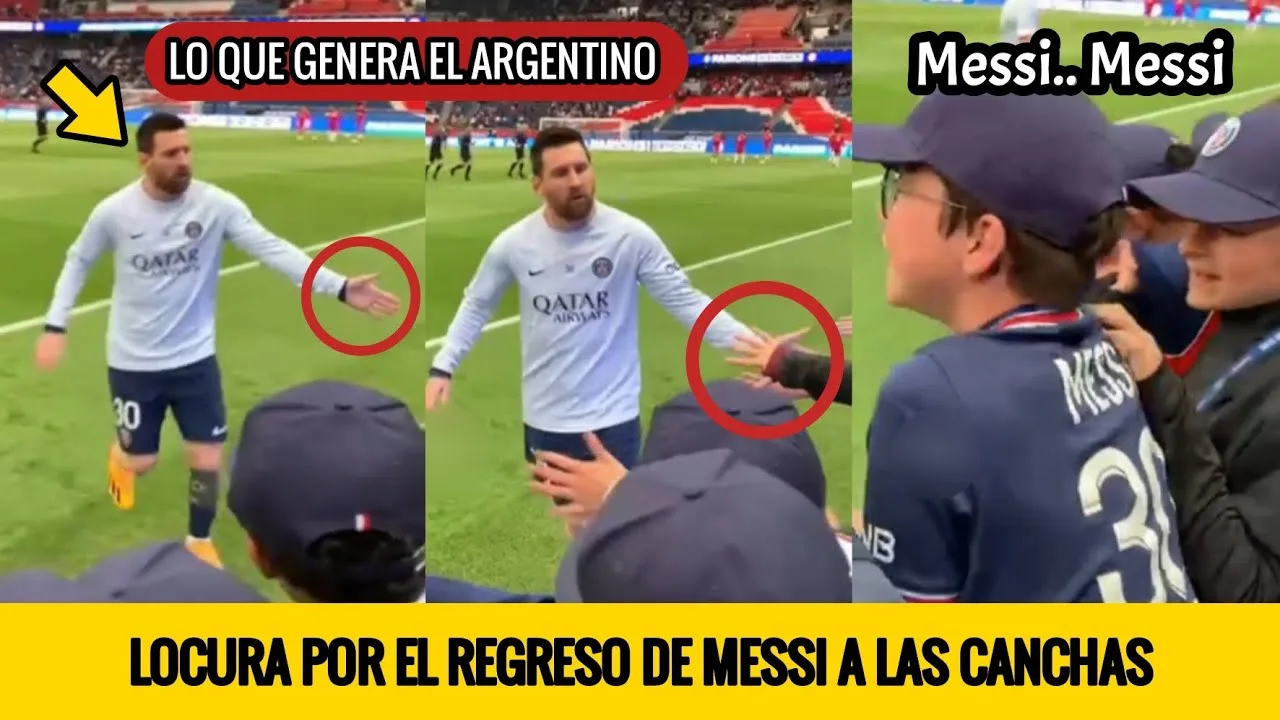 INCREÍBLE REACCIÓN DE LOS NIÑOS POR UN SALUDO DE LEO MESSI –