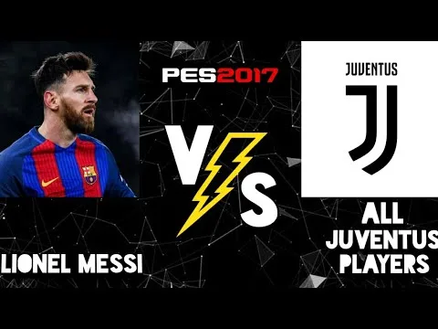 Lionel Messi VS All Juventus Players | PES | #messi #ronaldo