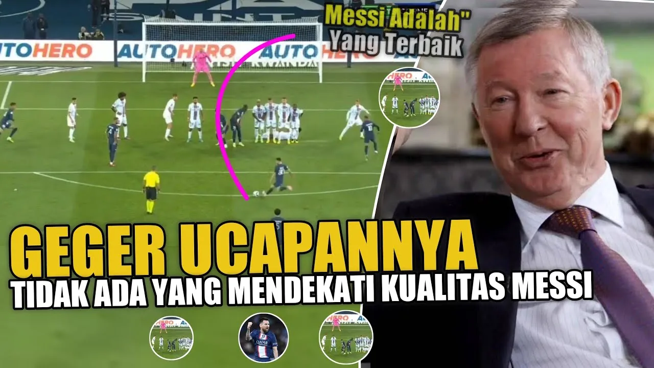 “LEO MESSI KELAS TERTINGGI“ Reaksi Terkejut Sir Alex Melihat
