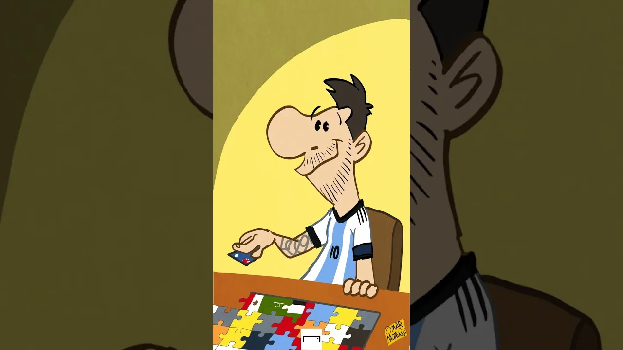 1000 professional games for Lionel Messi #shorts #worldcup